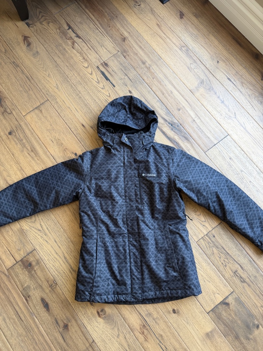 Columbia Women's Nordic Point Interchangeable Hooded Jacket - Navy Geometric